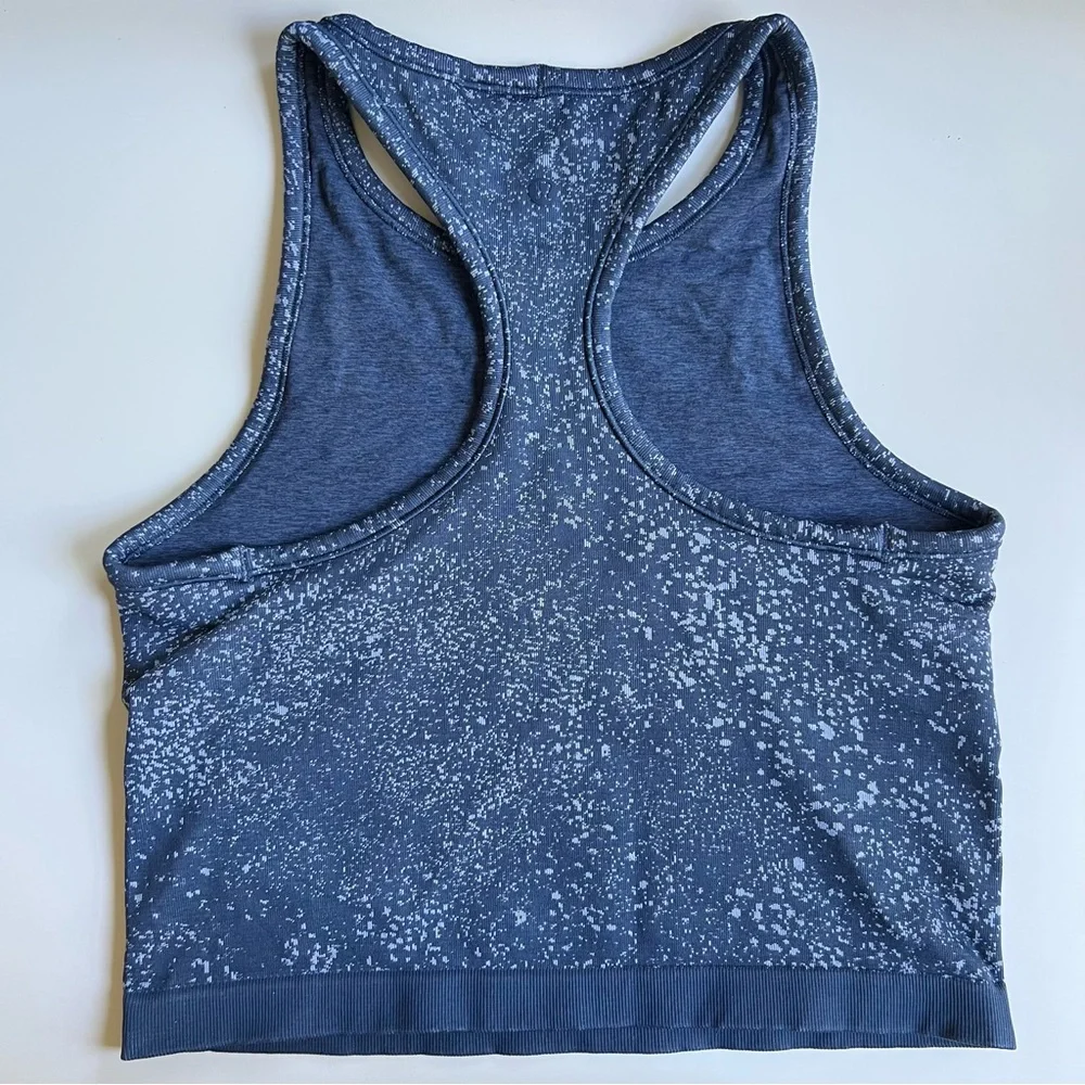 Lululemon Ebb Speckled Cropped Racerback Tank/Sports Bra - Picture 5 of 8